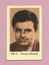 1965 Dutch Gum Card HB #23 Vince Edwards