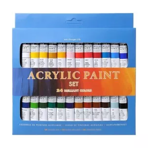 Acrylfarbenset 24 Farben Künstlerfarben Acryl Malen 24x12ml - Bild 1 von 5