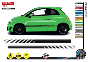Klebebänder Seitentüren passend für Fiat 500 Abarth 595 Sport FT S11 - Bild 1 von 1