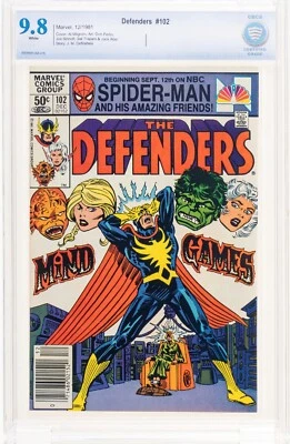 The Defenders #102 Newsstand CBCS 9.8 Marvel 1982 Beast joins the Defenders🔥cgc - Image 1 of 4