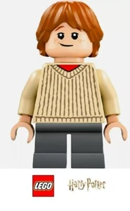LEGO Ron Weasley Minifigure with Tan Sweater from 76424 - hp482 NEW - Picture 1 of 2