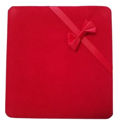 CONJUNTO DE VELUDO VERMELHO XL CAIXA DE PRESENTE PARA JOIAS - COLAR BRINCO E PULSEIRA X'MAS BÔNUS - Imagem 1 de 4