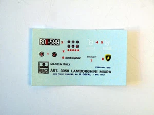 Exit 3058 Lamborghini Miura Vintage Decal Modeling - Picture 1 of 1