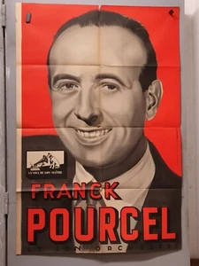 Antique poster Franck Pourcel Orchestra 80x120 Voix Maître harcourt - Picture 1 of 11