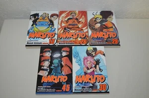 Lote de 5 Libros Manga Naruto - Volúmenes (13, 26, 29, 30, 45) Algunos 1ª impresión - Imagen 1 de 2