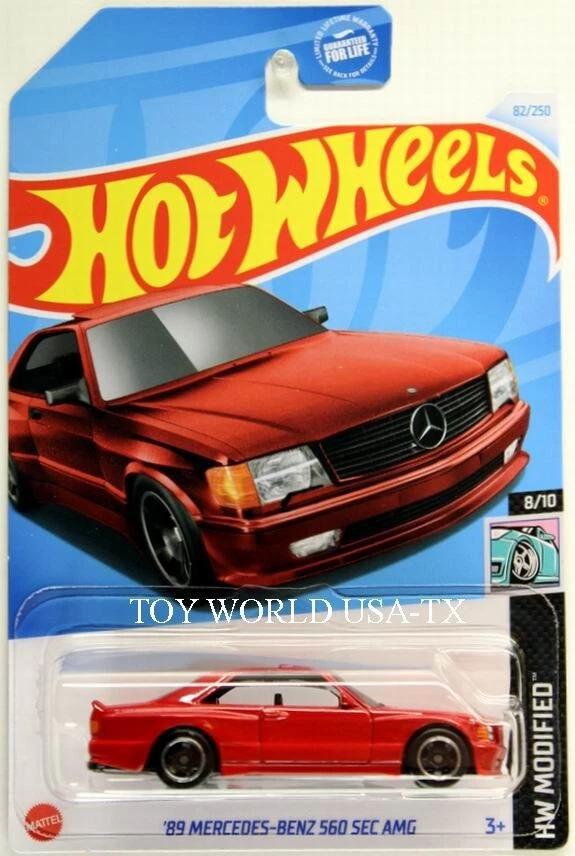 Mercedes-Benz 560 SEC AMG rojo Hot Wheels #82 HW modificado 89 2024 Foto 1 de 1