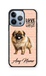 Personalized Pekingese Custom Pet Dog Phone Case Cover for iPhone Samsung Gift - Picture 1 of 10