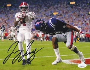 Foto autografiada de Jerry Jeudy 8x10 Universidad de Alabama JSA - Imagen 1 de 2