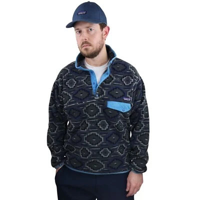 Vtg Patagonia Yanaba Aztec Navajo Synchilla Snap-T Fleece Jacket Mens Medium - Image 1 of 4
