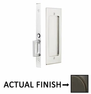 Emtek - 211410B - Passage, Modern Rectangular Pocket Door Mortise Lock - Picture 1 of 2