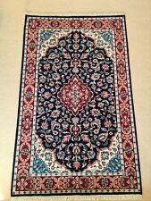 Traditional Indian Handmade Rug, Floral Design Hand Knotted Wool Red Rug