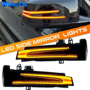 Sequential LED Side Mirror Turn Signal Lights for Mercedes Benz C E S CLA W204 - Picture 1 of 9