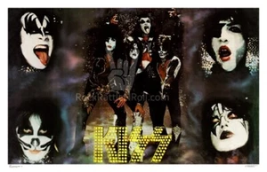 Foto de grupo minorista Kiss 1977 11x17 PÓSTER AS FREHLEY GENE SIMMONS PAUL STANLEY - Imagen 1 de 1