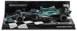 Minichamps Aston Martin F1 AMR21 #5 Monaco GP 2021 - Sebastian Vettel 1/43 Scale - Picture 1 of 3