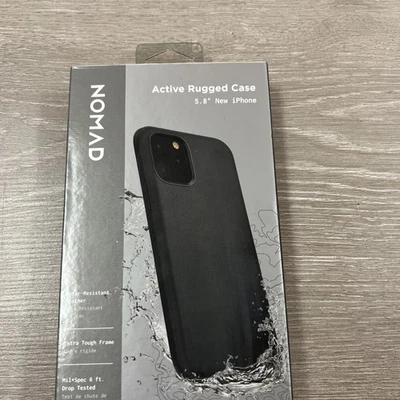 NUEVO Nomad NEGRO Cuero / Funda Transparente para iPhone X / Xs / 11 Pro  Foto 1 de 4