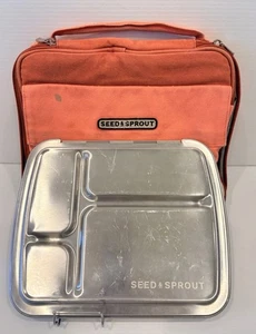 Seed & Sprout Crunchbox Stainless Steel Bento Lunchbox & Insulated Carry Bag - Picture 1 of 24