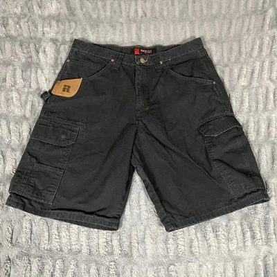 Pantalones Cortos de Carga Wrangler Riggs Ripstop Tela Negros 33 Calce Relajado Utilitario Trabajador Foto 1 de 4