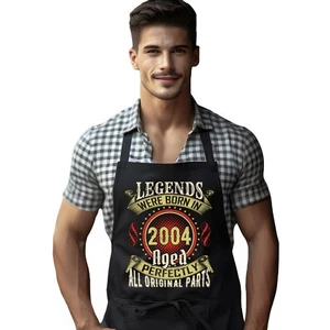 Legends Born in 2004 Apron Kitchen Accessory BBQ Cooking Apron 21st Birthday - Picture 1 of 6