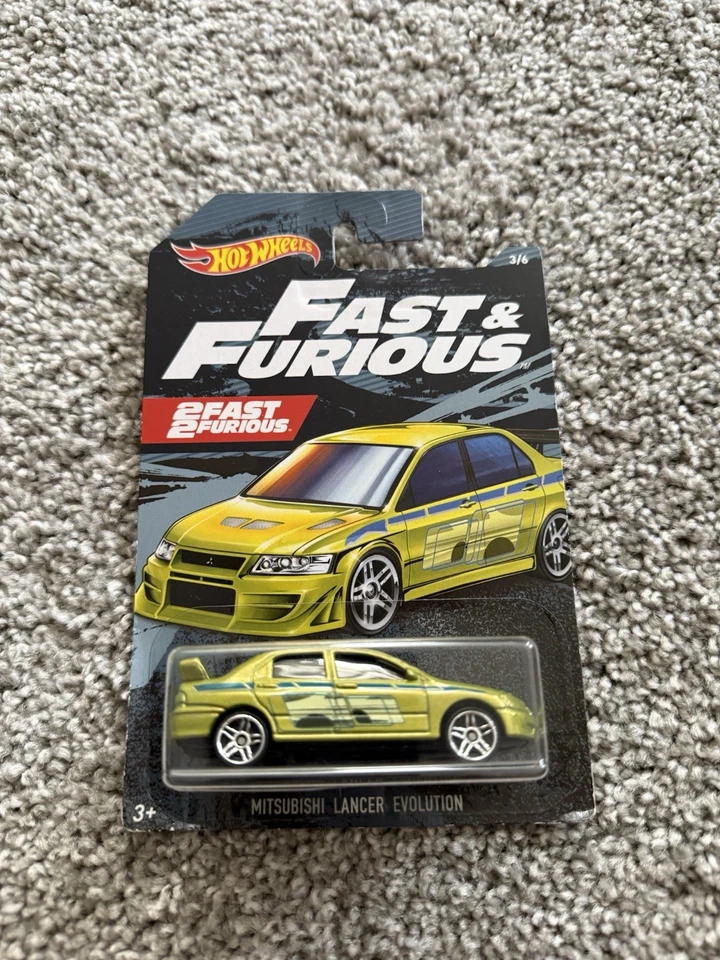 Hot Wheels Fast & Furious Mitsubishi Lancer Evolution 3/6, verde  Foto 1 de 1
