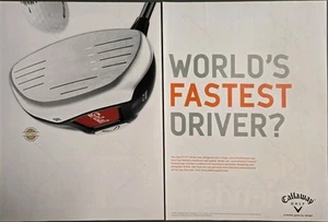 2007 - Anuncio impreso 2PG - Anuncio de golf Callaway - ¿El conductor más rápido del mundo? AD DRIVER FT-5 - Imagen 1 de 1