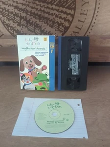 RARE Baby Einstein Baby Dolittle Neighborhood Animals 2003 VHS wCD - Picture 1 of 11