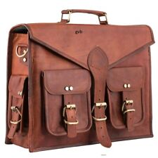 Artisn Quality Genuine Vintage Leather Satchel Messenger Briefcase Laptop Bag