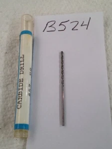 1 NEW USA #57 (.0430") SOLID CARBIDE SPIRAL FLUTE DRILL. FAST SPIRAL (B524) - Picture 1 of 2