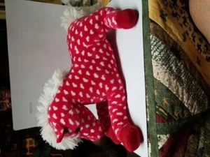 Inter-red Horse With White Hearts 2015 Plush(310-1106-1) - Picture 1 of 3