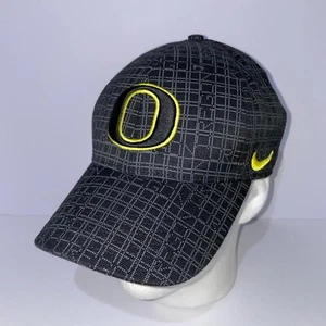 Oregon Ducks Nike Legacy91 Baseball Cap Size M/L Black Wool Plaid 23776X-OD6 - Picture 1 of 8