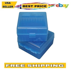 MTM 100 Round Rifle Ammo Box Durable Storage for Multiple Calibers - Picture 1 of 6