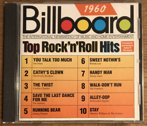 Billboard Top Rock & Roll Hits: 1960 by Various Artists (CD, 1988, Rhino...