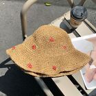 Boho Beach Hat Sunscreen Weave Straw Cap Casual Lafite Straw Hat  Outdoor
