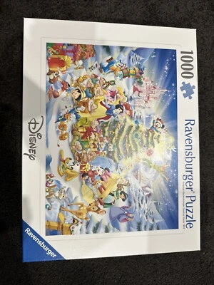 1000pc Ravensburger Disney Christmas Eve Family Jigsaw Puzzle Game 70x50cm - image 1 of 2