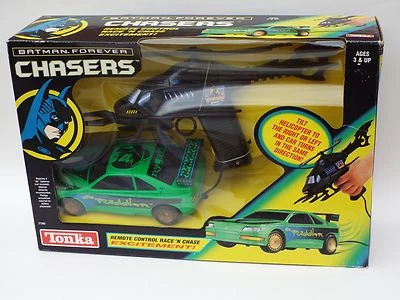 Batman Forever Chasers Car & Helicopter Remote Control Race & Chase Set Tonka  - Image 1 of 4