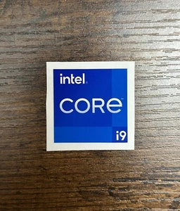 1 étiquette autocollant Intel Core i9 ordinateur de bureau / ordinateur portable PC (NEUF) - Photo 1/1