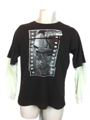 Kenneth Cole Reaction Boys XL Brown Shirt Short Sleeve W/ Long Thermal Sleeves - Image 1 of 4