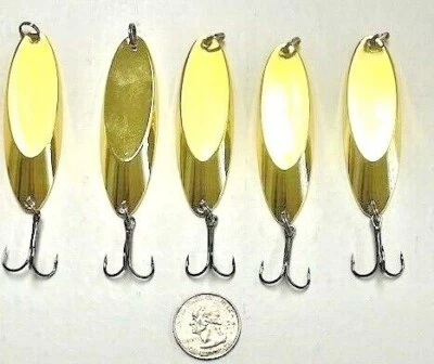 Hightower Tackle Company's 5 Kastmaster Style Gold Spoon, 1 ounce