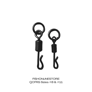 Quick Change Flexi Ring Swivels - Size 8 & 11 - Carp Terminal Tackle Rig Links - Picture 1 of 14