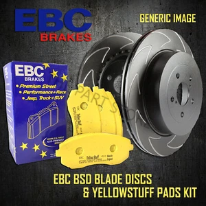 NEW EBC 256mm FRONT BSD PERFORMANCE DISCS AND YELLOWSTUFF PADS KIT PD18KF004 - Picture 1 of 6
