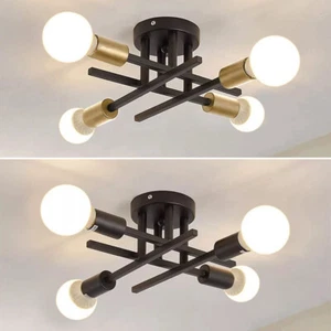 Vintage Pendant Light Modern LED Ceiling Lights Sputnik Chandelier Fixture Lamp - Picture 1 of 16