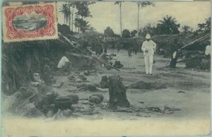 85047 - BELGISCH Belgisch-Kongo - POSTGESCHICHTE - POSTKARTE nach ITALIEN 1909 - Bild 1 von 2