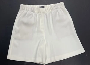 Pantalones Cortos Mujer M&S Blanco Poliéster 6" Entrepierna Cintura Elástica Talla: 10 UK 6 EE. UU. - Imagen 1 de 10