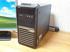 Acer Veriton Windows XP Gamer PC DVI DVD Spiel Computer 3,00GHz 250GB 4GB Retro - Bild 1 von 10