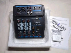 Musical Mini Mixer, Multi-function PC Interface Mixing Console w/Phantom Power - Picture 1 of 3