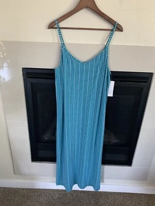 ROXY Women’s Promised Land Midi Maxi Dress XL Lightweight Beachy Boho slits NWT - Picture 1 of 11