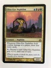 MTG MISPRINT MISCUT ERROR GUILDPACT GLINT-EYE NEPHILIM CRIMPED RARE CREATURE