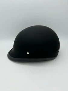 Daytona Hawk 1/2 Shell Helmet Quick Release Dull Black Small Open Box - Picture 1 of 7