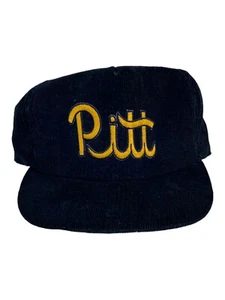 Gorra de béisbol Pitt Panthers de colección años 80 Universidad Pittsburgh pana azul - Imagen 1 de 9