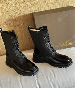 NIB AZURA YRENEA by Spring Step Boots Neoprene matt,meets shinyPatent s40(US 9). - Picture 1 of 12