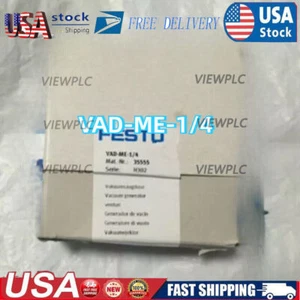 New VAD-ME-1/4 FESTO 35555 Vacuum Generator CylinderFast Shipping - Bild 1 von 10